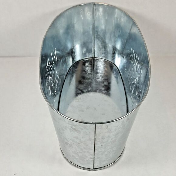 Fleurs & Jardin Flower Floral Planter Storage Container Organizer Galvanized Tin - Picture 9 of 10